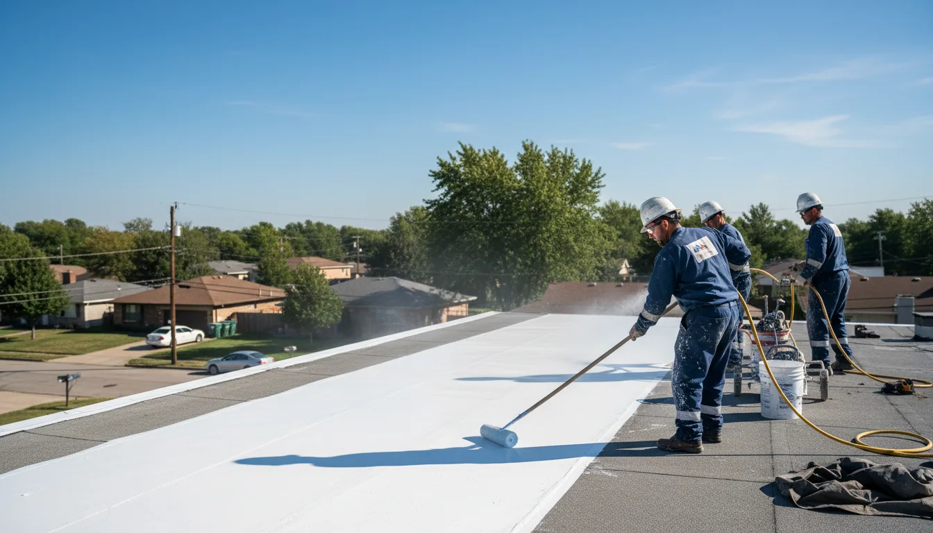 Commercial roof coating in East Peoria, IL near me